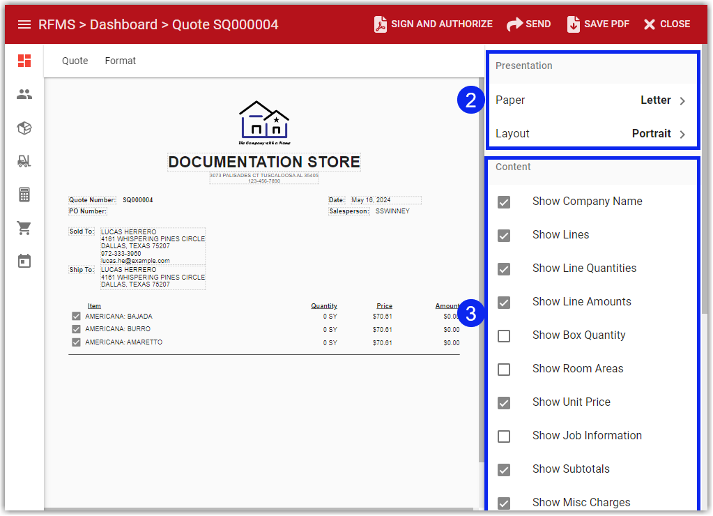 Customize PDF Document for Quote or Order – Apps